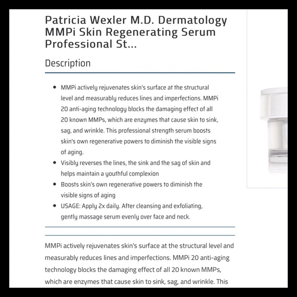 Patricia Wexler M.D. Dermatology Skin Serum 3.4 - Picture 3 of 4